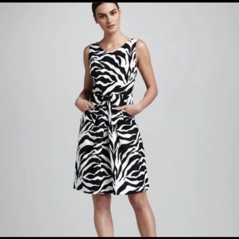 Kate Spade Zebra Print Linen Dress